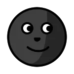New Moon Face SVG Icon